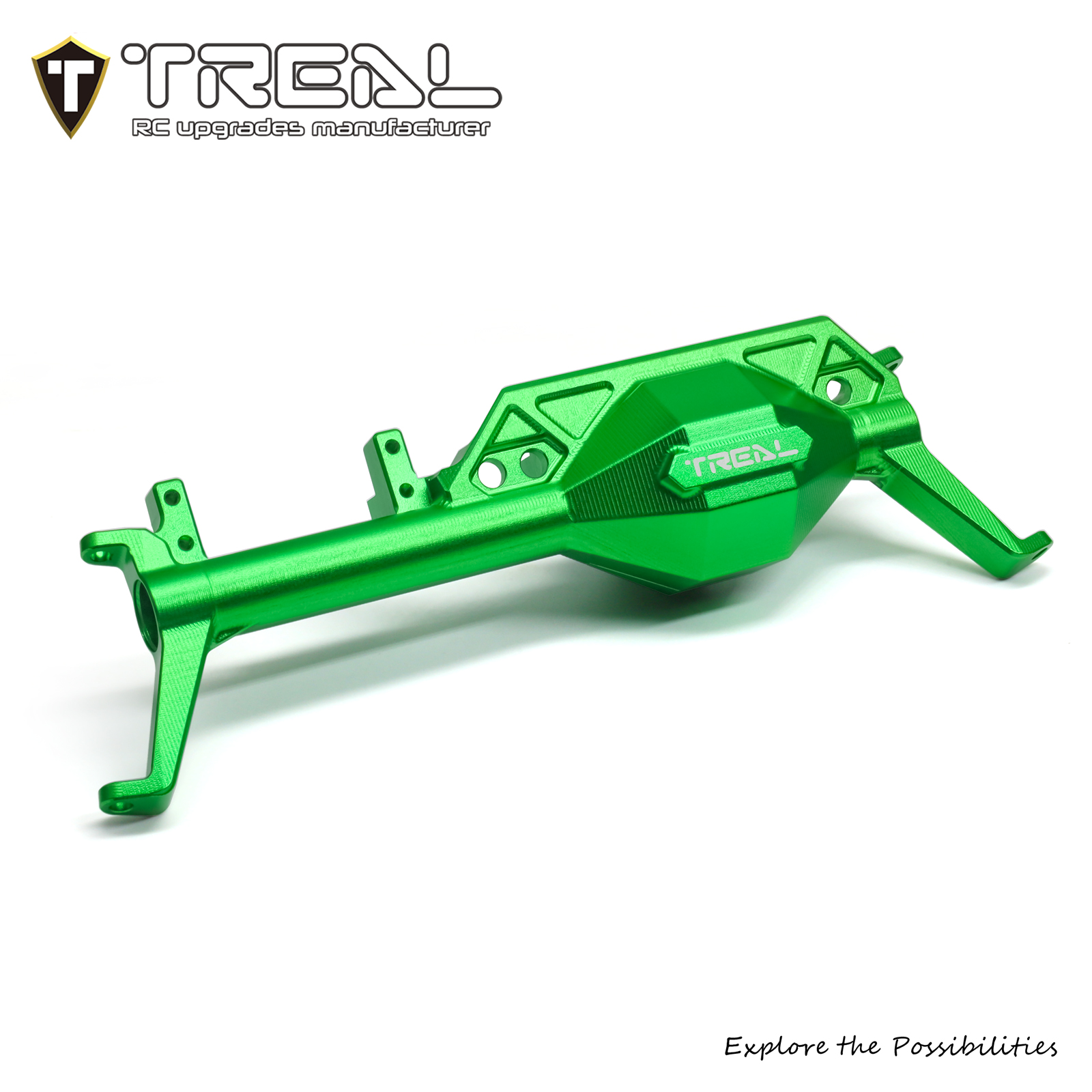 TREAL Aluminum 7075 Front Axle Housing w C Hubs for Axial 1