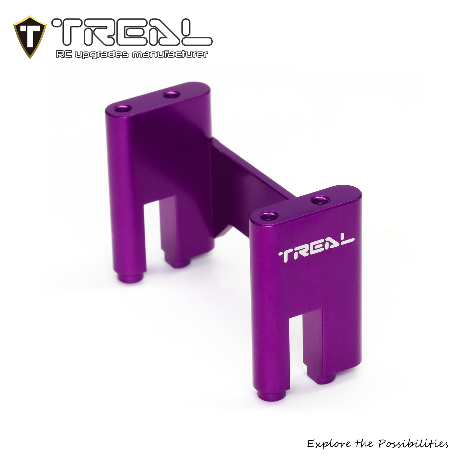 TREAL 7075 Aluminum Servo Mount CNC Machined Upgrades for Axial 1