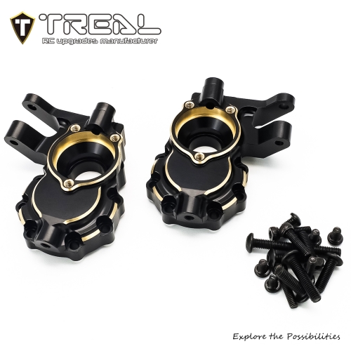洋楽 Treal TREAL Brass Transmission Gearbox Set for 1/18 TRX4M Bronco