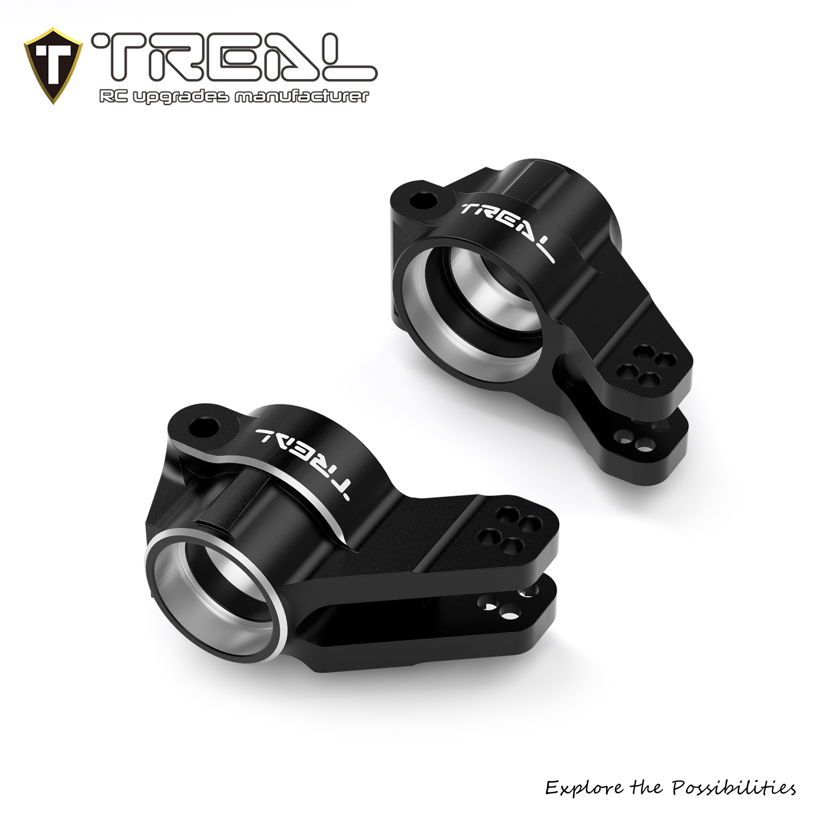 TREAL Aluminum 7075 Rear Hubs for Arrma 1:8 KRATON EXTREME BASH (EXB)