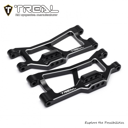 TREAL 7075 Aluminum Rear Lower Control Arms Heavy-Duty Suspension Arm Set for Traxxas 1/16 Mini Maxx