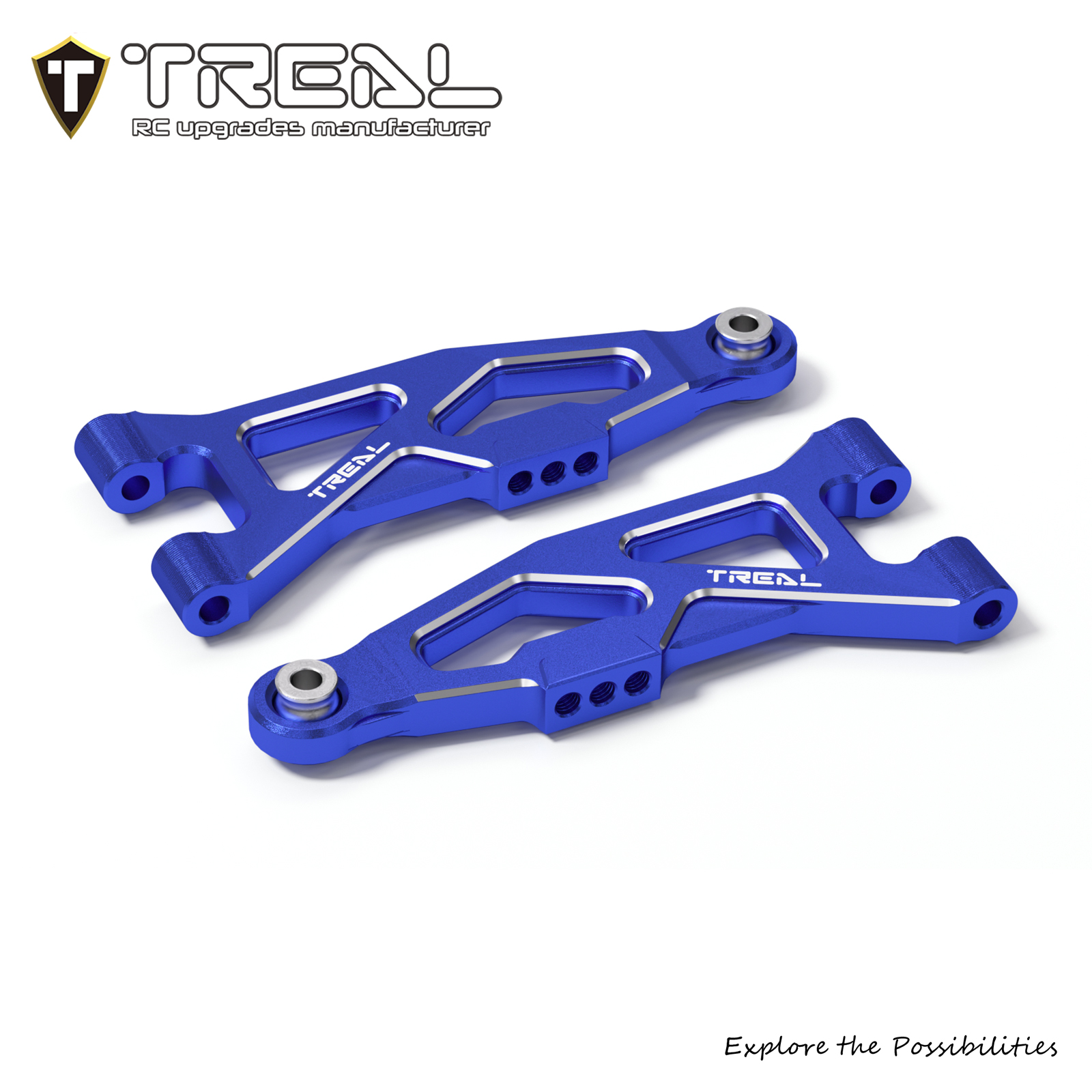 TREAL Aluminum 7075 CNC Machined Front Lower Arms Set Suspension A
