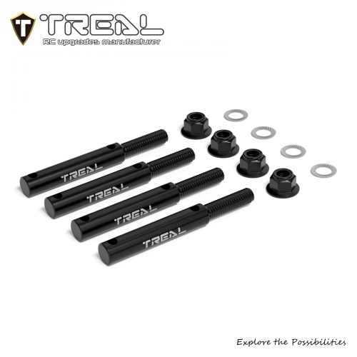 TREAL Harden Steel Portal Stub Axle Drive Shafts(4P) for Axial AXP8 Gilamon