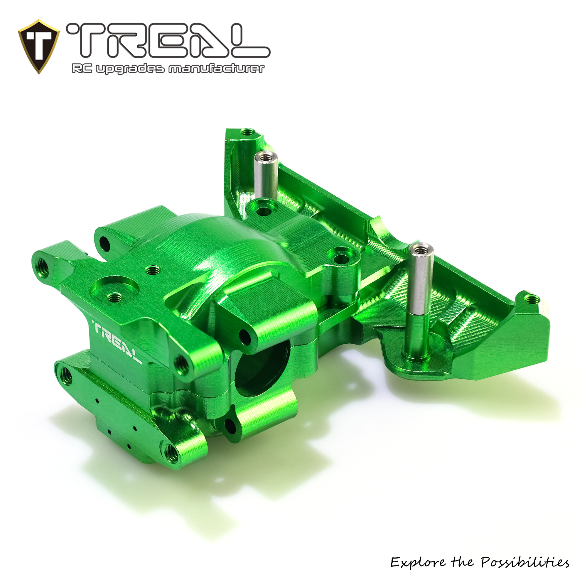 TREAL 7075 Aluminum Front Gearbox Set - CNC Billet Upgrade Parts