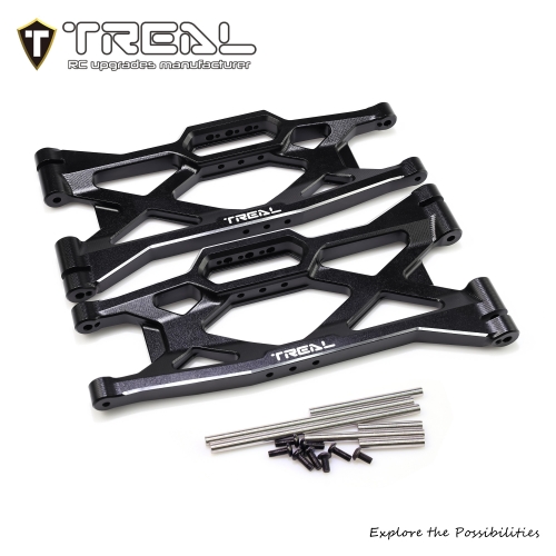 TREAL 7075 Aluminum Rear Lower Suspension A Arms for Traxxas 1:6 Funco Sand Car and 1:5 XMAXX