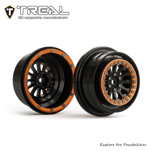 Treal UDR Wheels (2) Aluminum Beadlock Wheels for UDR-V2-Fitting Hyrax tires
