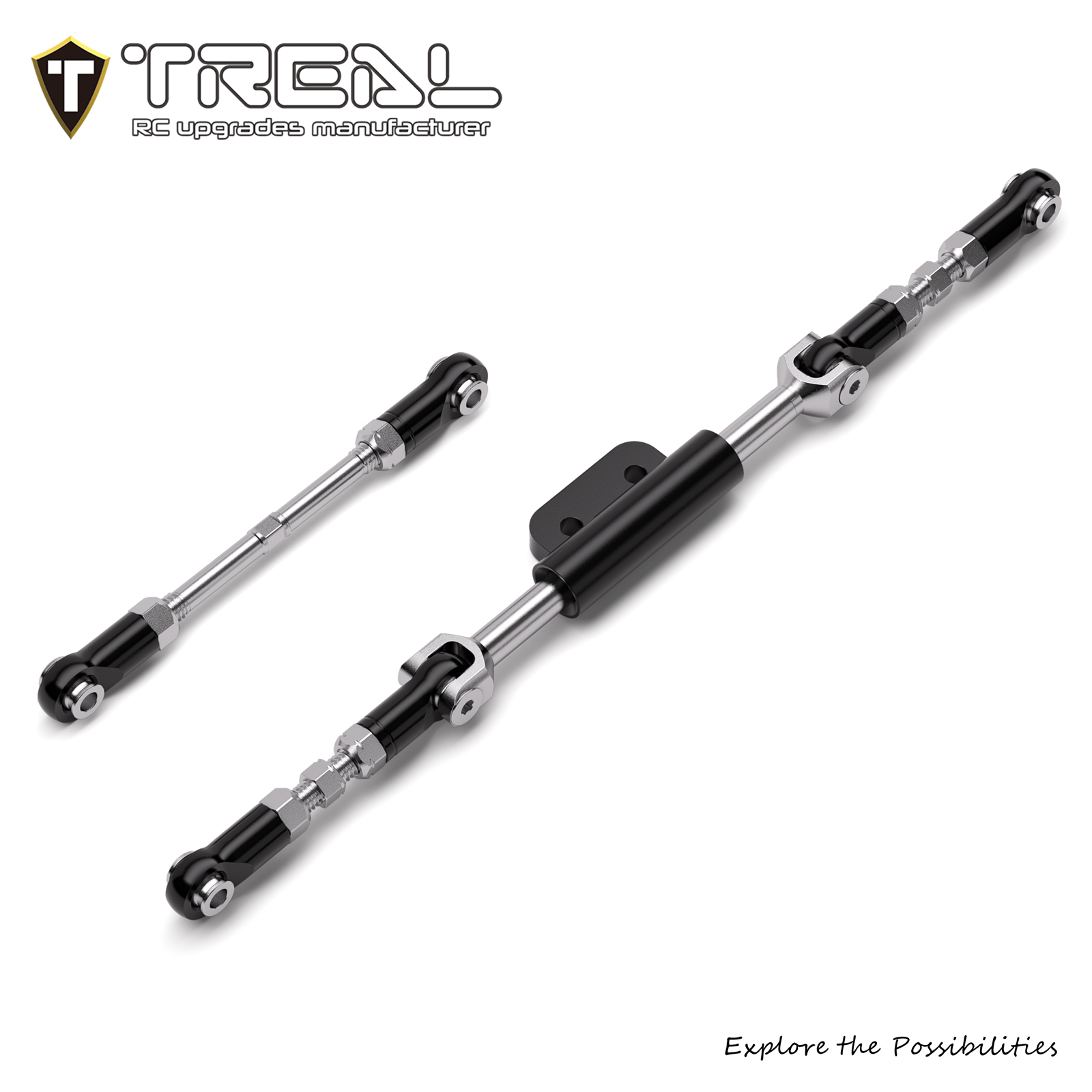 Panasonic Traincle（トレンクル） 120mm 9速変速キット TREAL 7075 Aluminum Front Steering Link Set Drive Linkages for