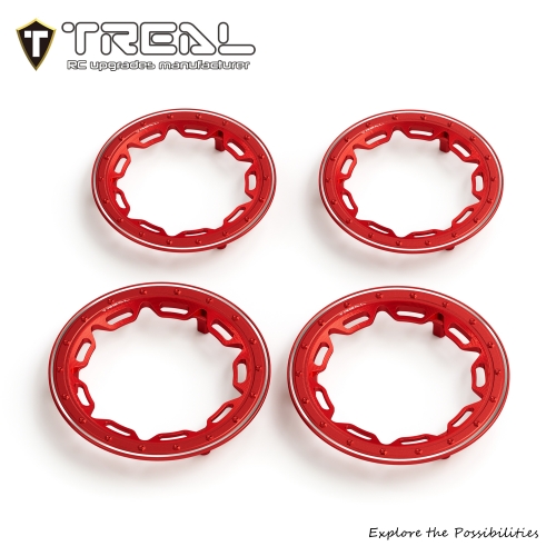 TREAL 7075 Aluminum Front Wheel Plate Cover for Traxxas Pro Scale Sand Car