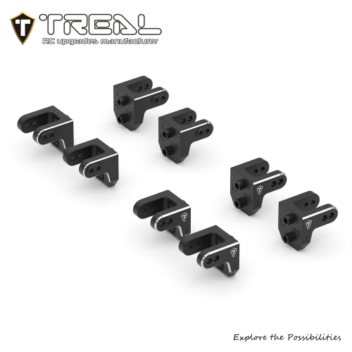 TREAL 7075 Aluminum Upper Top Shock Mounts (8P) for 1/8 Losi LMT 2.0