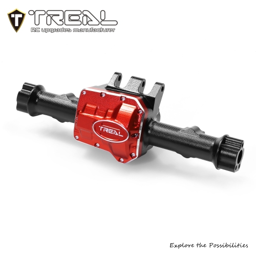 TREAL Rear Axle Housing Aluminum 7075 CNC Billet Upgrades for Traxxas 1/10 TRX4 TRX-4