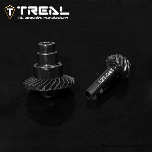 TREAL TRX4M Harden Steel Diff Ring&Pinion Gear Set 12T/24T