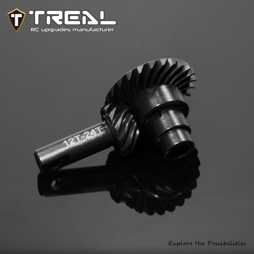 TREAL TRX4M Harden Steel Diff Ring&Pinion Gear Set 12T/24T
