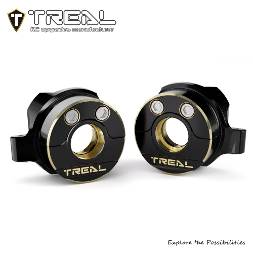 TREAL SCX30 Brass Steering Knuckles Heavy Weight Upgrade Parts for 1/30 SCX-30 Scale Crawler