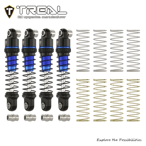 TREAL Aluminum Shocks Absorber (4P) 23mm for Axial SCX30