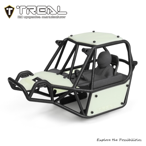 TREAL Nylon Cage with Panels DIY Kit for Axial SCX24 C10 JLU Bronco Base Camp 4Runner Upgrade Parts