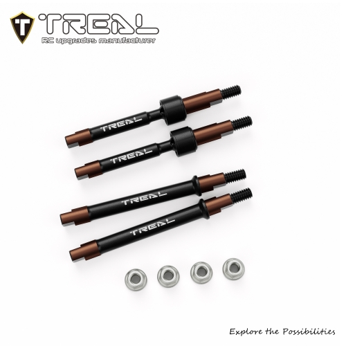 TREAL Harden Steel CVD Driveshafts Axle Shafts for Axial SCX30