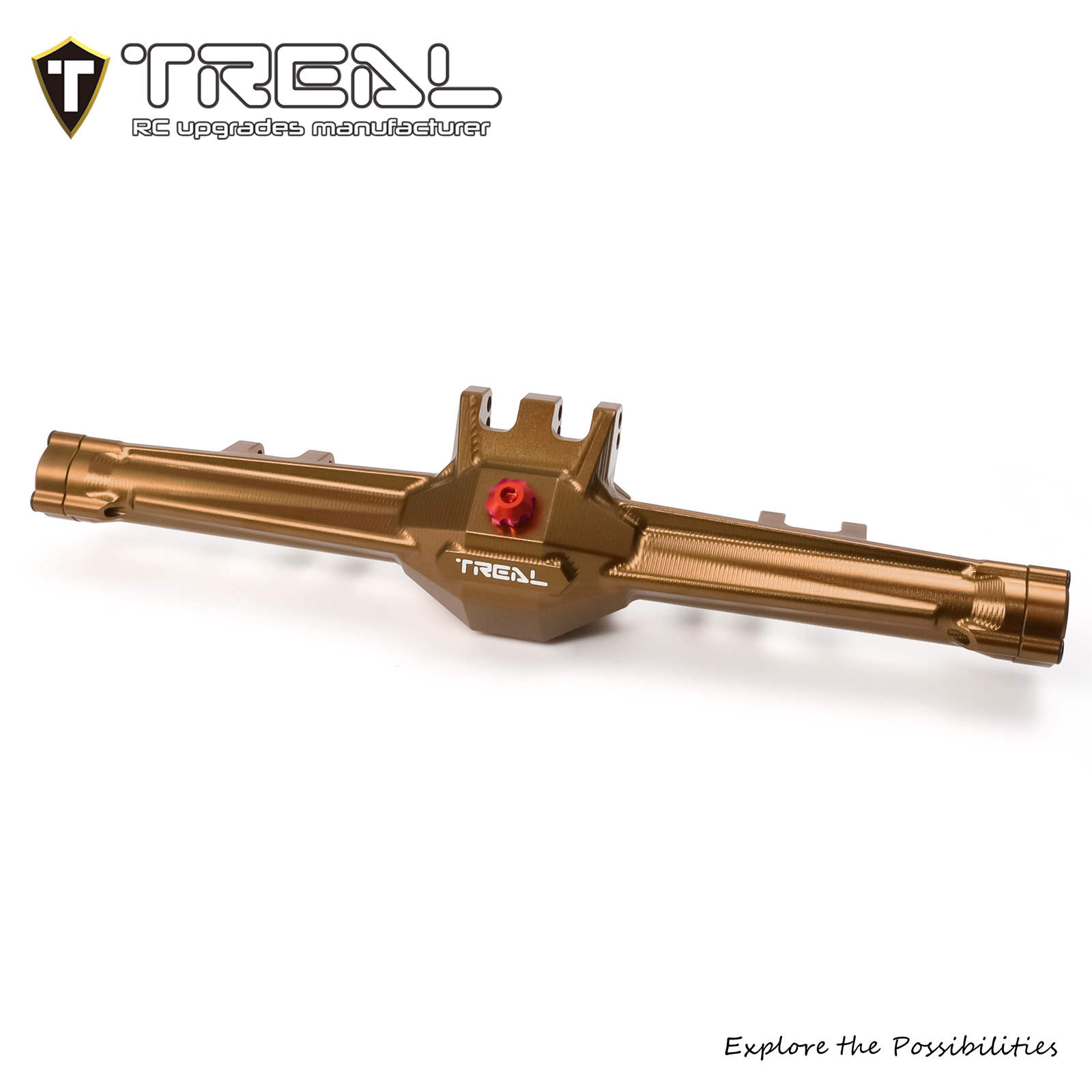 TREAL 7075 Aluminum Rear Axle Housing for Vanquish H10 Optic - rc