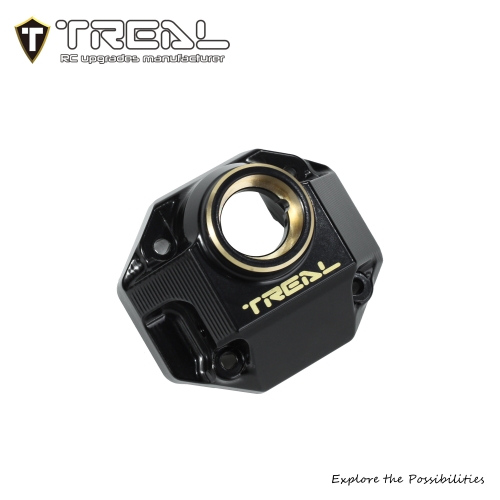 TREAL Brass Front Diff Cover for SCX10 III 1987 Toyota AR45P Front Portal Axle Housing