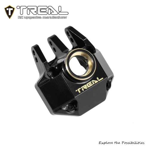 TREAL Brass Rear Diff Cover for SCX10 III 1987 Toyota SR5 – AR45P Portal Axle Housing
