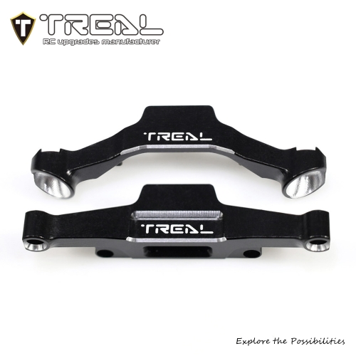 TREAL Aluminum 7075 Front and Rear LED Lights Buckets Bumper Mounts for SCX30 Ford Bronco