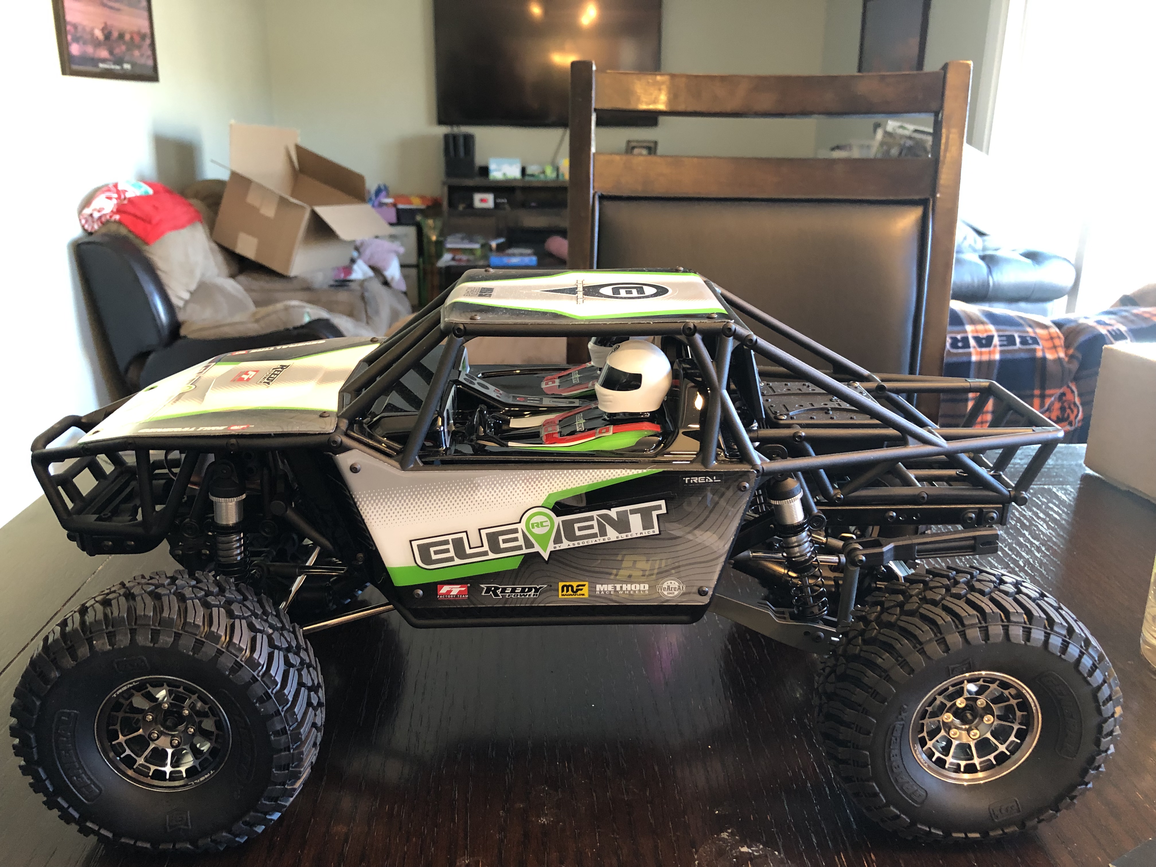 Axial SCX10 TREAL 2.2インチ ビードロックホイール 1/10 ロッククローラー RC アルミニウム合金 2.2 ビードロック