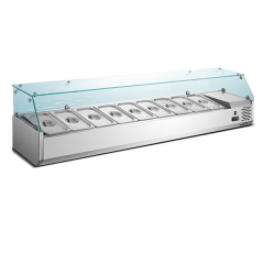 Stainless steel Restaurant equipment Salad Preparation Fridge workbench