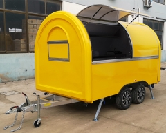 ERZODA Custom made-Mobile Food Truck Trailer Black 340X200X240CM