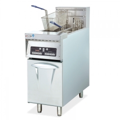 Electric Vertical 2-Tank Computer Fryer 2-Basket DF-32 14L+14L