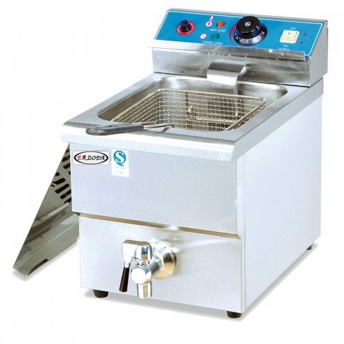 6 Liter Commercial Deep Fryer - Stainless Steel Electric 