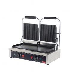 Plate panini Grill （Top grooved bottom flat）EG-813B