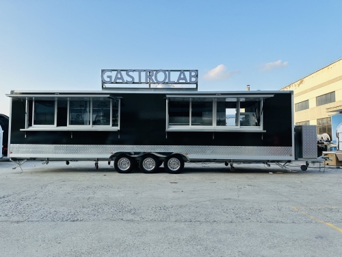 ERZODA Custom BBQ Trailer Catering trailer coffee trailer Concession trailer 880X210X260CM