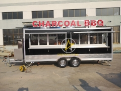 ERZODA Custom BBQ Trailer Catering trailer coffee trailer Concession trailer 550X210X260CM