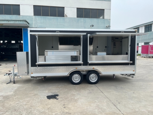 ERZODA Customized-Catering trailer Food truck Food Trailer 4.8m suitable for 2-4 people working