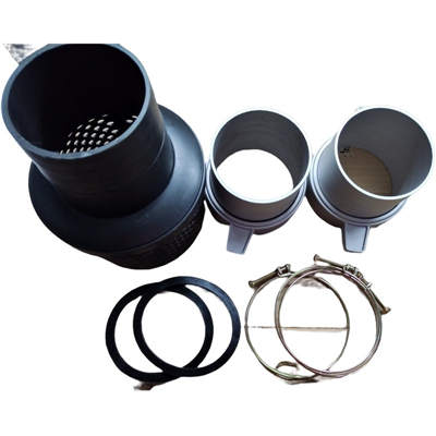 Water Filter Plastic Mesh+Coupling+Port Connector Kit For Universal 4 Inch 4" (100mm Port) Aluminum Water Pump Set