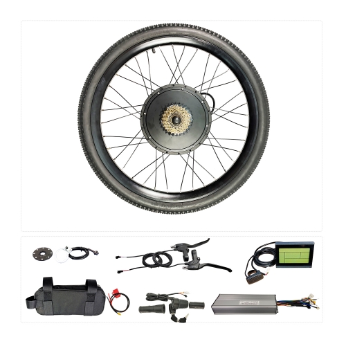 On sale 48v 1500w 20-29" Threaded Front and  Rear Wheel Ebike Conversion Kit Sine Wave control