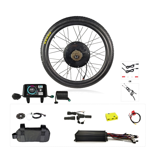 On sale 48v 1500w 20-29" Threaded Front and  Rear Wheel Ebike Conversion Kit Sine Wave control