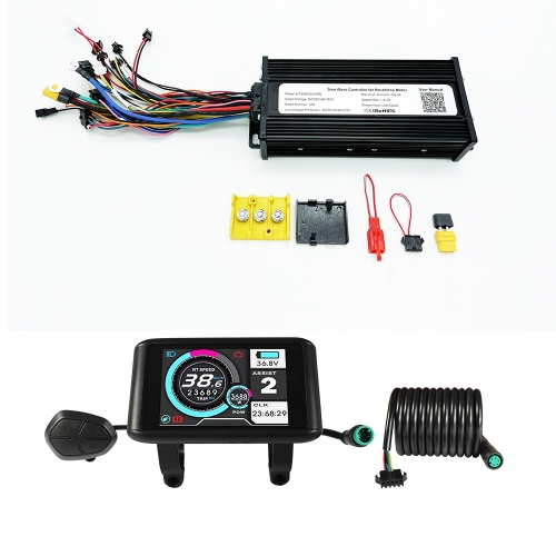 36V-52V 1000W-1200W 35A 3-mode Sine Wave ebike Controller with Colorful LCD Display