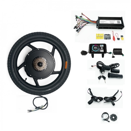 Rear Integral Wheel 36V 750W 48V 1000W 52V 1200W eBike 14 16 18 20 Rear Wheel Conversion Kits