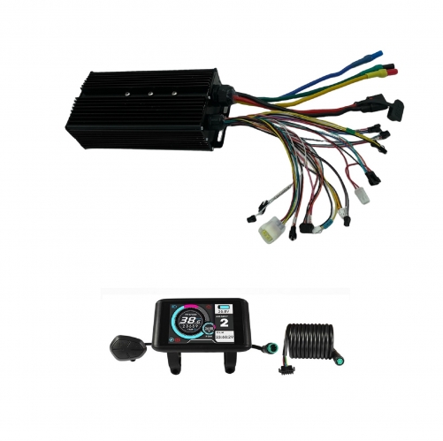 60V-72V 5000-7000W 100A Sine Wave ebike Controller with Colorful LCD Display (Regenerative function for 60V/72V)