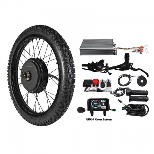 48V-72V 21inch 3000W-5000W Electric Bike Electric Motorcycle Rear Wheel Conversion Kits with sabvoton 100A controller
