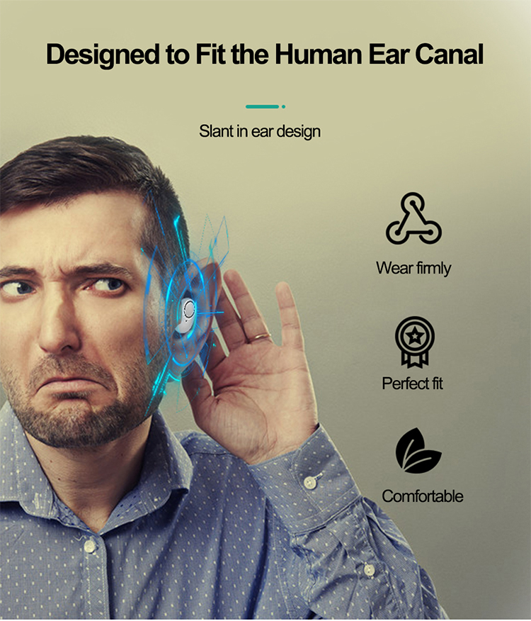 Selling Rechargeable Mini Earbuds Wireless Hearing Loss InEar SBC V5.0