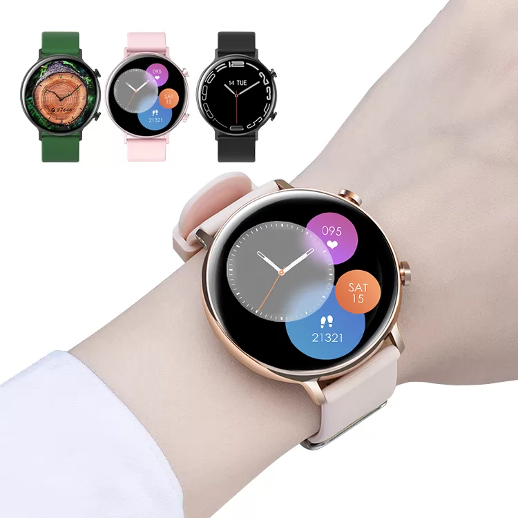 2022 New Gw33Se Ladies Women 1.28 Inch Nfc Smart Watch Bt Call Heart Rate Blood Pressure Monitor Step Offline Payment