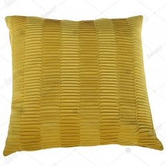 Velvet pleated cushion