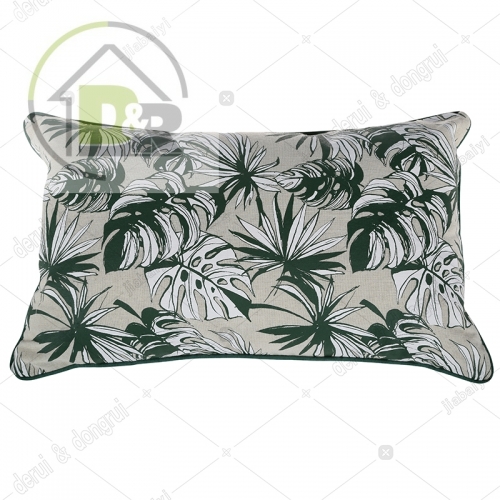 Print imitated linen cushion