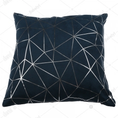 Foil printed on suede cushion