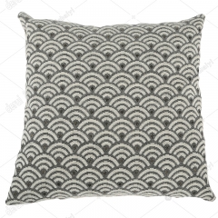Fanshaped chenille cushion