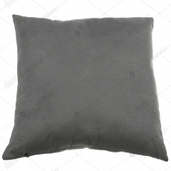 Pu patchwork suede cushion
