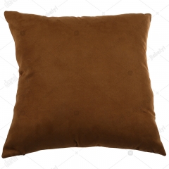 Pu patchwork suede cushion