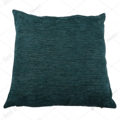 Vertical velvet with silver thread cushion