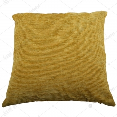 Vertical velvet with silver thread cushion